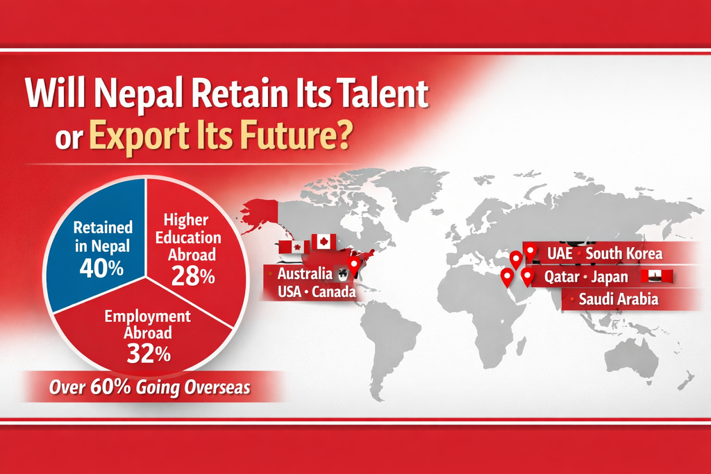 90,000 Graduates, One Nation: Will Nepal Retain Its Talent or Export Its Future? - Cover Image